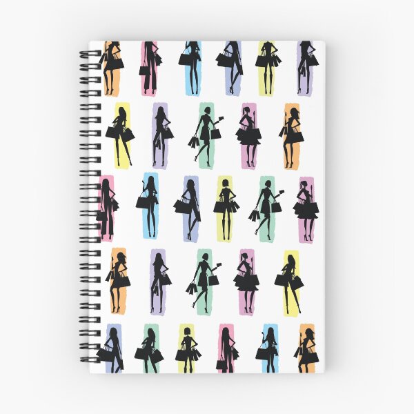 Item preview, Women shopping silhouettes illustrations designed and sold by snja.
