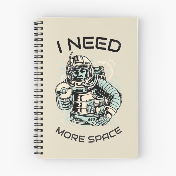 Item preview, I Need More Space Teal Cartoon Astronaut  designed and sold by Mustard Prophet.