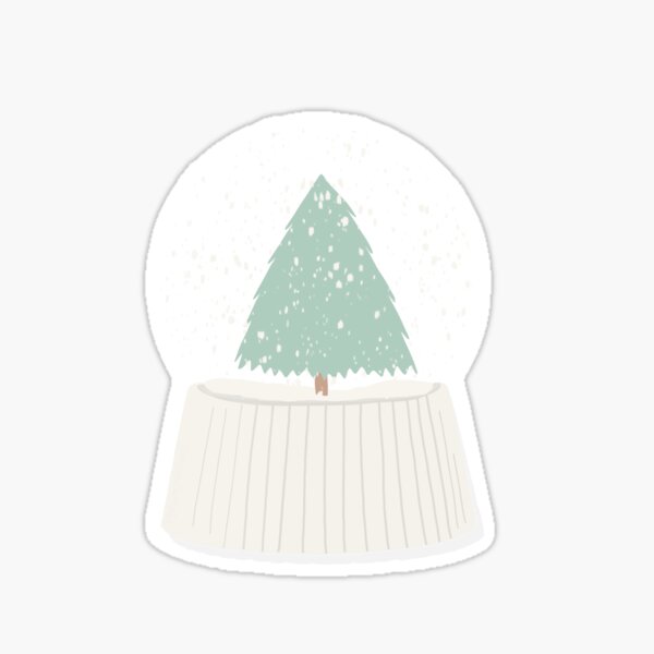 Item preview, Green Christmas Tree Snow Globe designed and sold by byalessiamariee.