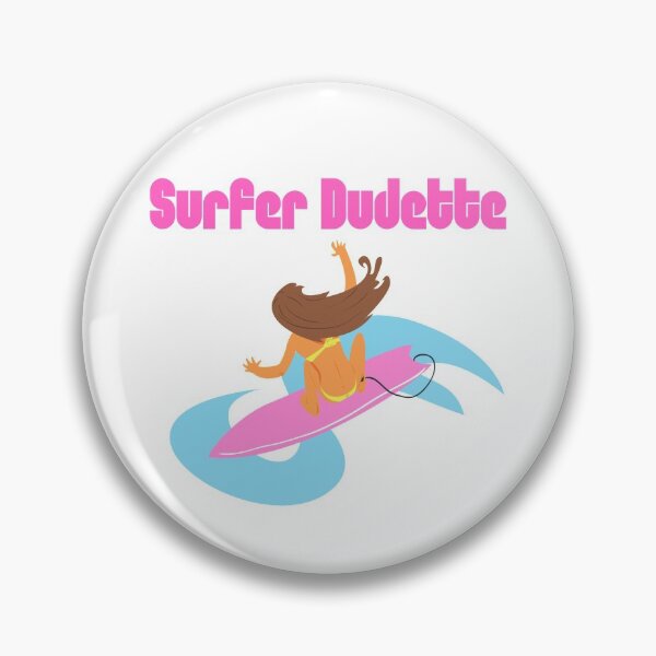 Item preview, Surfer dudette - Surfing summer perfect vintage design waves surfer body boarding boogie groms grommet amazing adventure tides turf designed and sold by CJCTEES.