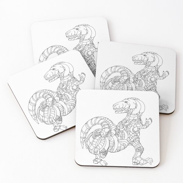 Item preview, The Happy Dinosaur Sticker,  TeresaTown at Redbubble, 2020 designed and sold by Mark Stansberry.