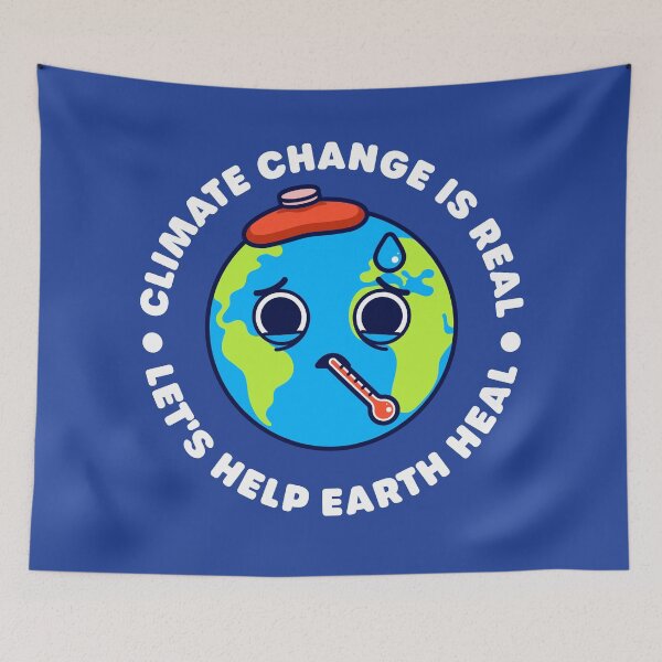 Item preview, Climate Change is Real: Let's Help Earth Heal - Sick Planet Earth designed and sold by Gudland.