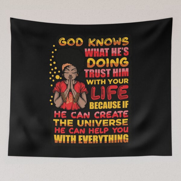 Item preview, GOD KNOWS WHAT HE'S DOING designed and sold by thekyngsqueen.