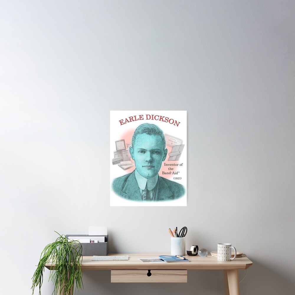 "Earle Dickson, Inventor of the Bandaid" Poster for Sale by eedeeo