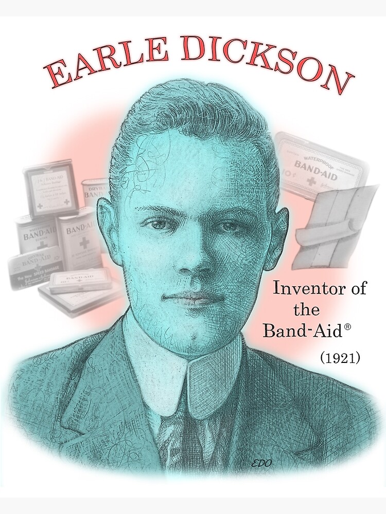 "Earle Dickson, Inventor of the Bandaid" Poster for Sale by eedeeo