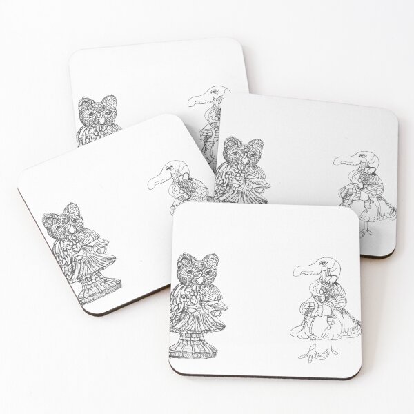 Item preview, The Owl and the Dodo Bird, AliceInWonderland,TeresaTown at Redbubble, 2020 designed and sold by Mark Stansberry.