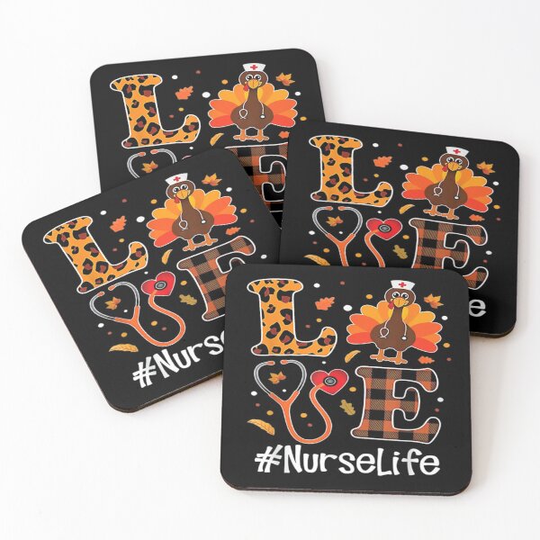Item preview, Love Nurse Life Turkey Funny Nursing Thanksgiving Day Gifts T-Shirt designed and sold by Trendy Shirt.