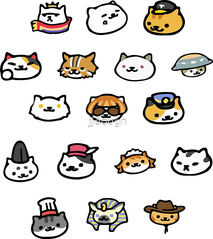 "Neko Atsume Rare Cats!" Stickers by jjdough | Redbubble