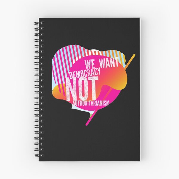 Item preview, We Want Democracy, not Authoritarianism designed and sold by HamiltonmagicTs.