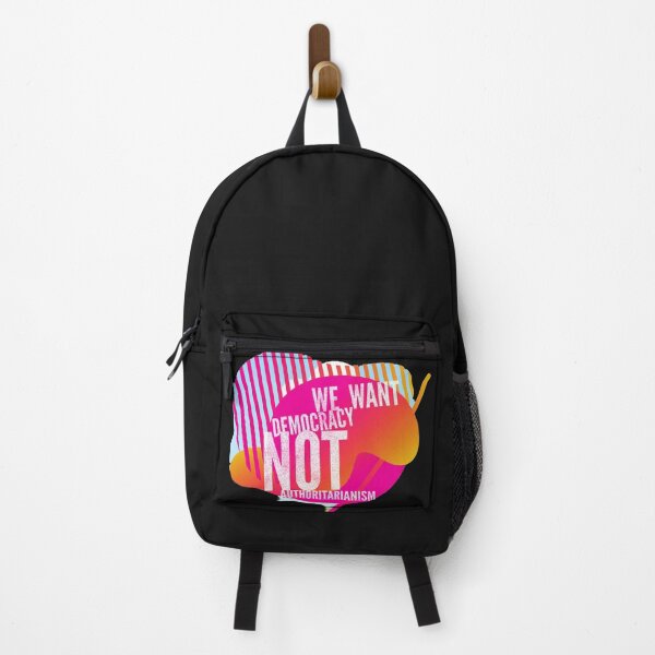 Item preview, We Want Democracy, not Authoritarianism designed and sold by HamiltonmagicTs.