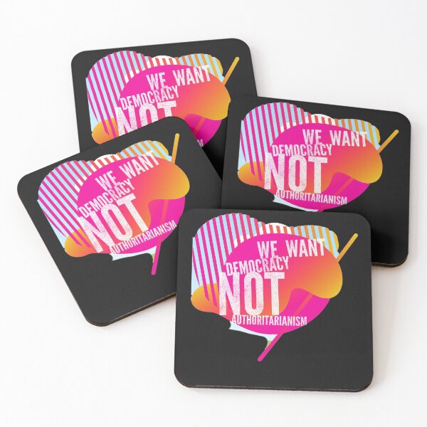 Item preview, We Want Democracy, not Authoritarianism designed and sold by HamiltonmagicTs.