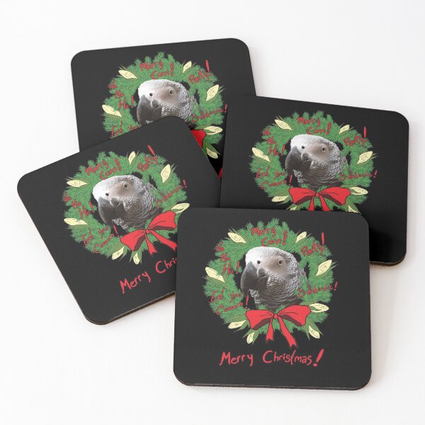 Item preview, Merry Corn Christmas Wreath Einstein Parrot designed and sold by einsteinparrot.