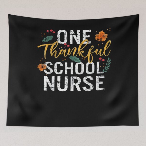 Item preview, One Thankful School Nurse Cute Fall Thanksgiving Gift T-Shirt designed and sold by Trendy Shirt.