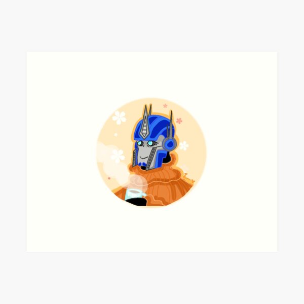 Blue Flowers--TFP Optimus Prime , an art print by Izzy A - INPRNT