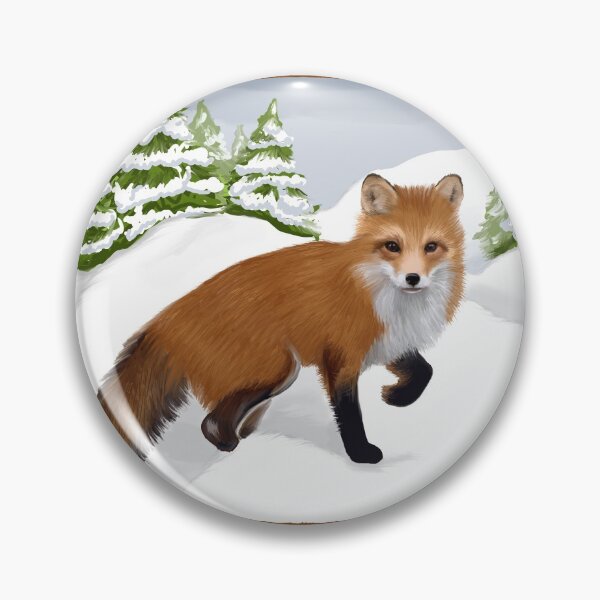 Item preview, Red Fox in Winter  designed and sold by MamaODea.