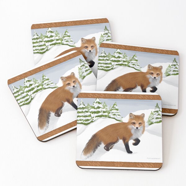 Item preview, Red Fox in Winter  designed and sold by MamaODea.