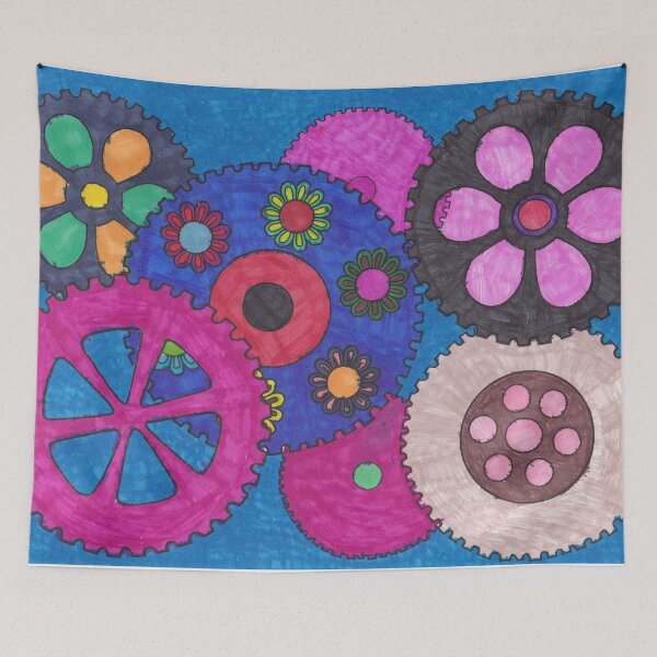 Item preview, Gears and Flowers designed and sold by Arabella’s Wonderful Life.