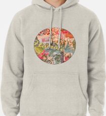 Vintage Hawaii Travel Colorful Hawaiian Tropical Collage Pullover Hoodie