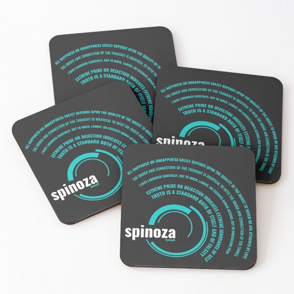Item preview, Baruch Spinoza quotes typographic poster designed and sold by CMYKStudio.