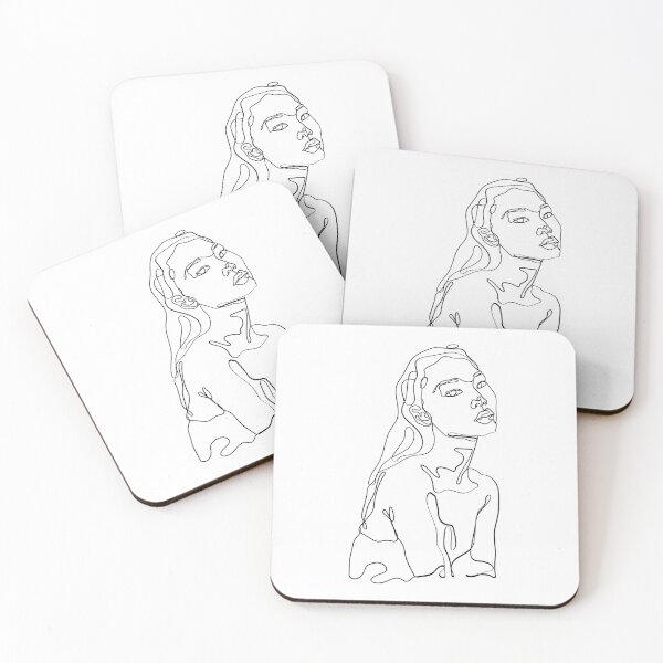 Item preview, Abstract - Handrawn half female side Angle designed and sold by FeaturedStore.