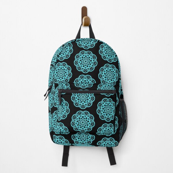 Artikelvorschau, Neon Cyan Mandala entworfen und verkauft von MyImaginations9.