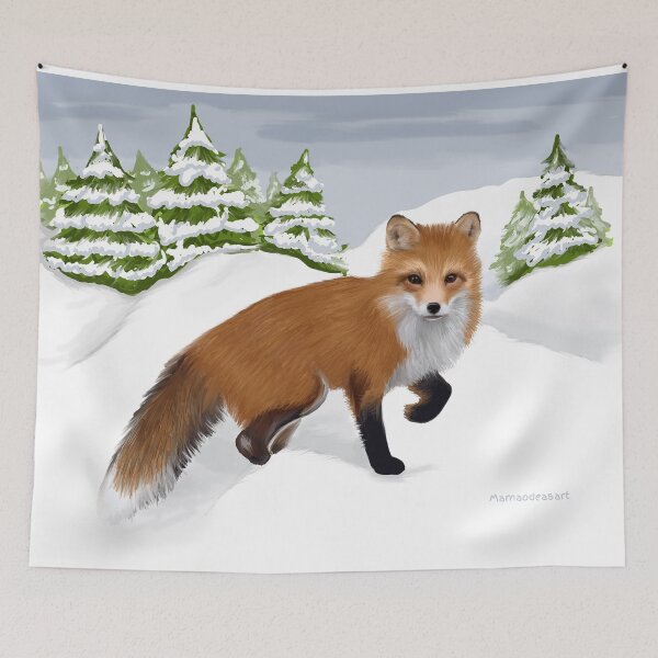 Item preview, Red Fox in the Snow designed and sold by MamaODea.