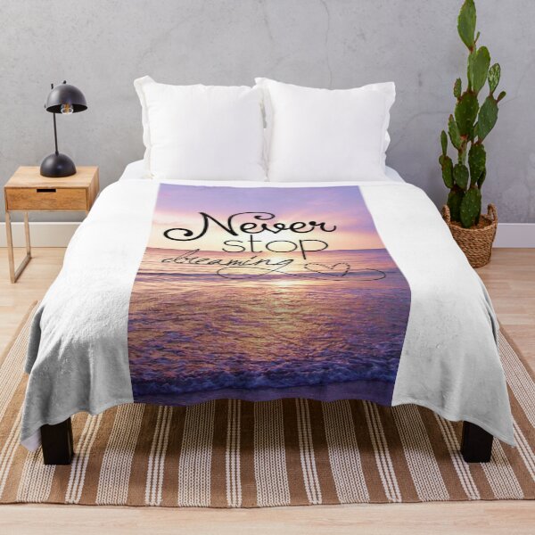 Item preview, Never Stop Dreaming Motivational slogan designed and sold by Dharmpreet Kaur.