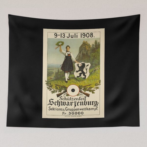 Item preview, retro schutzenfest schwarzenburg designed and sold by CorasPosters.
