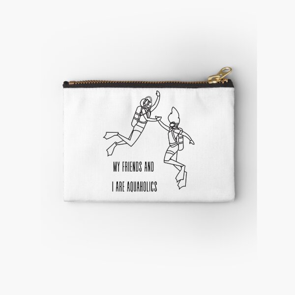 Item preview, My friends and I are aquaholics - diver snorkeling underwater usa american friends dive swim life ocean designed and sold by CJCTEES.