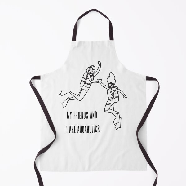 Item preview, My friends and I are aquaholics - diver snorkeling underwater usa american friends dive swim life ocean designed and sold by CJCTEES.