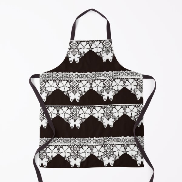 Item preview, Black white lace pattern, white lace designed and sold by fuzzyfox.