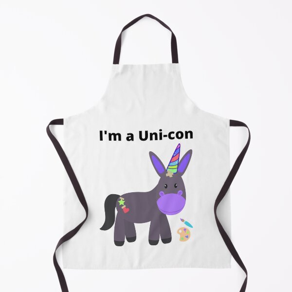 Item preview, UniCon Donkey with Taped on Unicorn Horn. I'm a Unicon! designed and sold by StayCuztom.