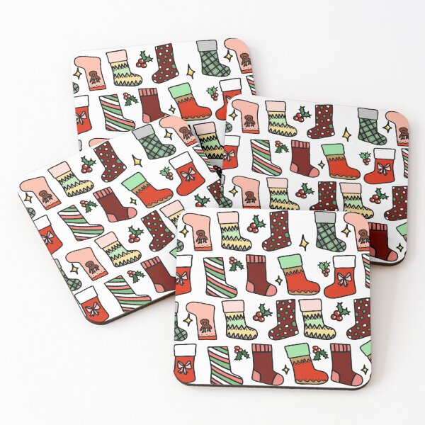 Item preview, Qurantine holiday - christmas stockings pattern sticker pack designed and sold by BessieMoo.