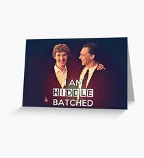 Hiddlebatched Greeting Card