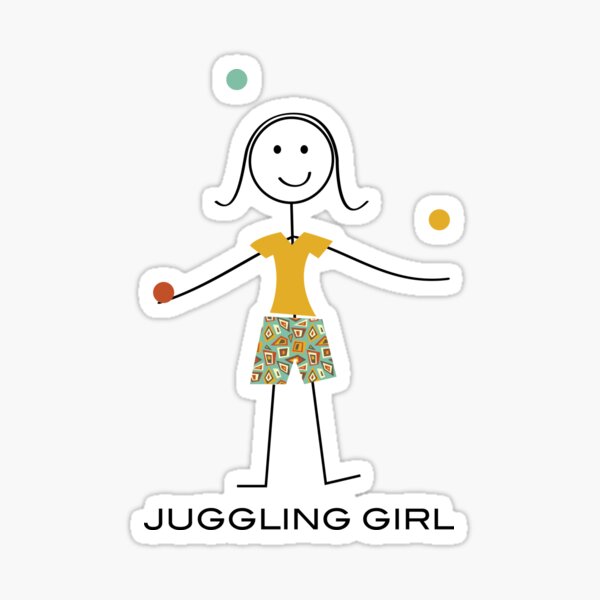 Item preview, Funny Womens Juggling Design designed and sold by whyitsme.