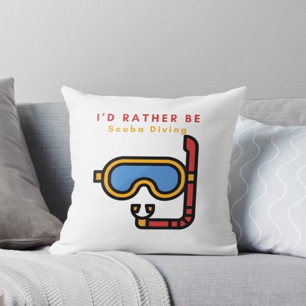 Item preview, I’d rather be scuba diving - diver snorkel humor funny water aquaholic dives life usa American  designed and sold by CJCTEES.