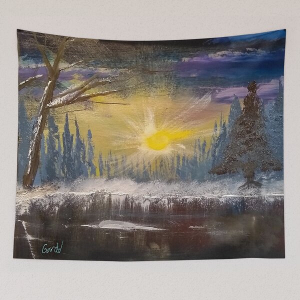 Item preview, Purple Sunset Christmas Winter Landscape designed and sold by Gordon Nelson.