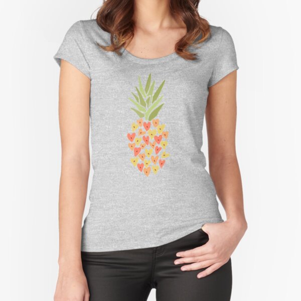 My Pineapple Valentine Fitted Scoop T-Shirt