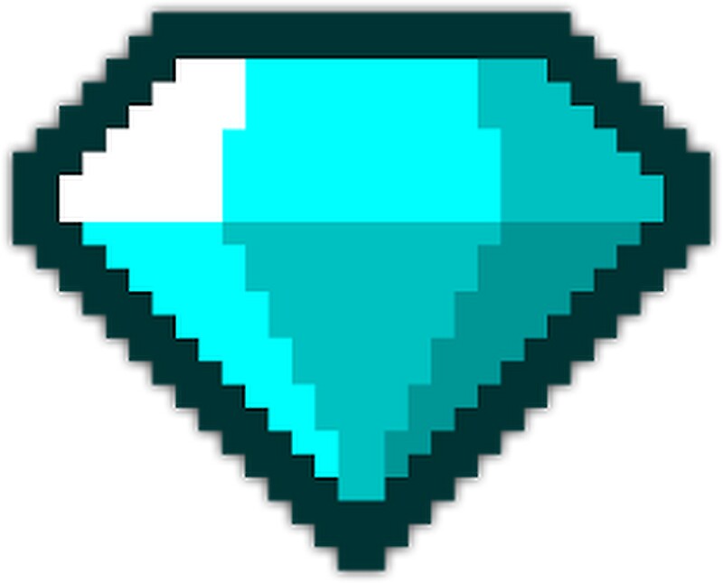 “Diamond Pixel art” Stickers by Mekook | Redbubble