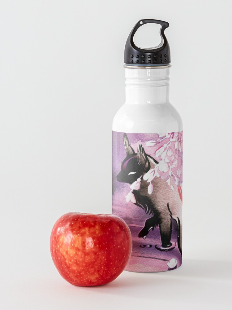 Alternate view of Rose Moon Sakura Blossom Fox Water Bottle