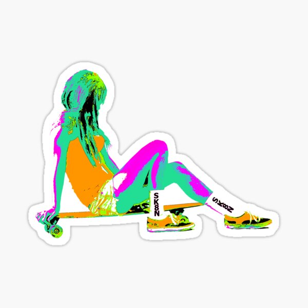 Artikel-Vorschau von SK8N LONGBOARD-MÄDCHEN-ORANGE N ROSA, designt und verkauft von SK8N.