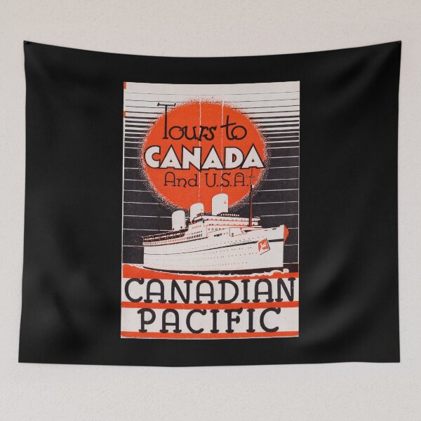 Item preview, retro Tours to Canada designed and sold by CorasPosters.