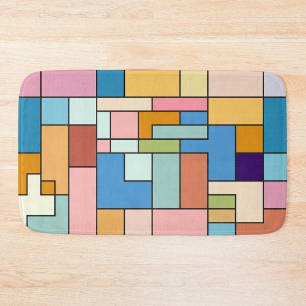 Item preview, "Block Clod", Geometric Vintage Multicolour Colour Painting designed and sold by Moyanana.