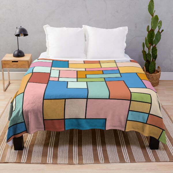 Item preview, "Block Clod", Geometric Vintage Multicolour Colour Painting designed and sold by Moyanana.