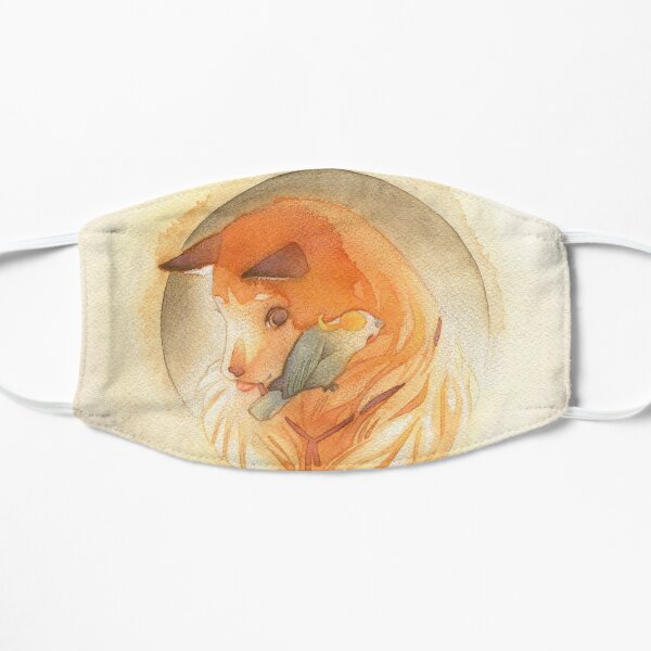 Shiba Inu and Cockatiel Birb Cuddle Small Mask