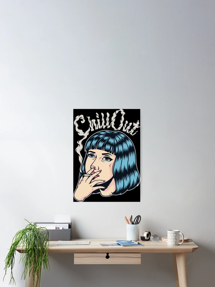 Thumbnail 2 of 3, Poster, Chill Out Sticker designed and sold by PatternSquare.