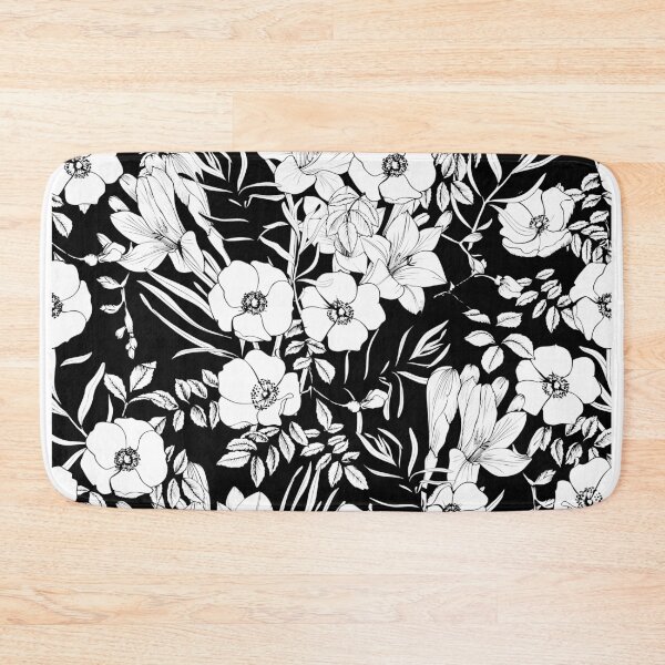 Item preview, Black and white flowers designed and sold by Olga Shashok.