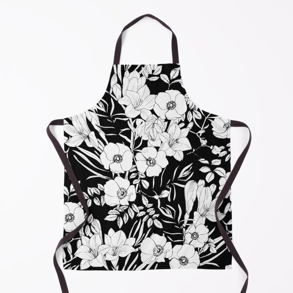 Item preview, Black and white flowers designed and sold by Olga Shashok.