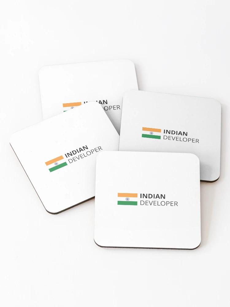 Thumbnail 1 of 5, Coasters (Set of 4), Indian Developer designed and sold by Code Wear.