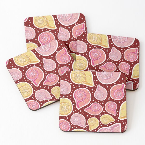 Item preview, Beautiful Line Art Seashells Seamless Surface Pattern Design designed and sold by ZaryaKiqo.